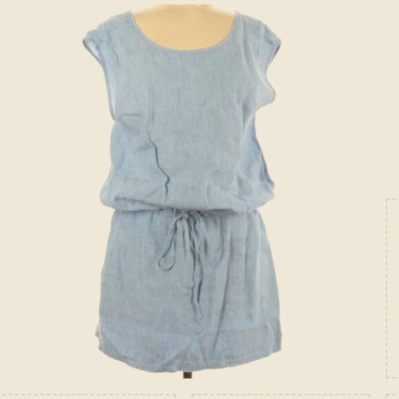 Soft Joie Casual sky Blue  Sleeveless Dress has pockets Size M - Picture 2 of 6